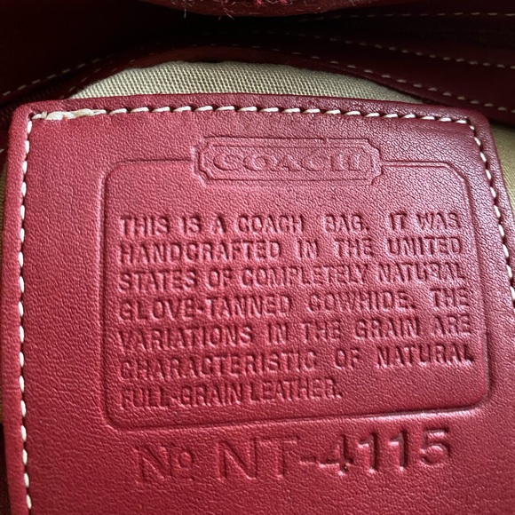 Red Coach shoulder bag - Picture 11 of 16